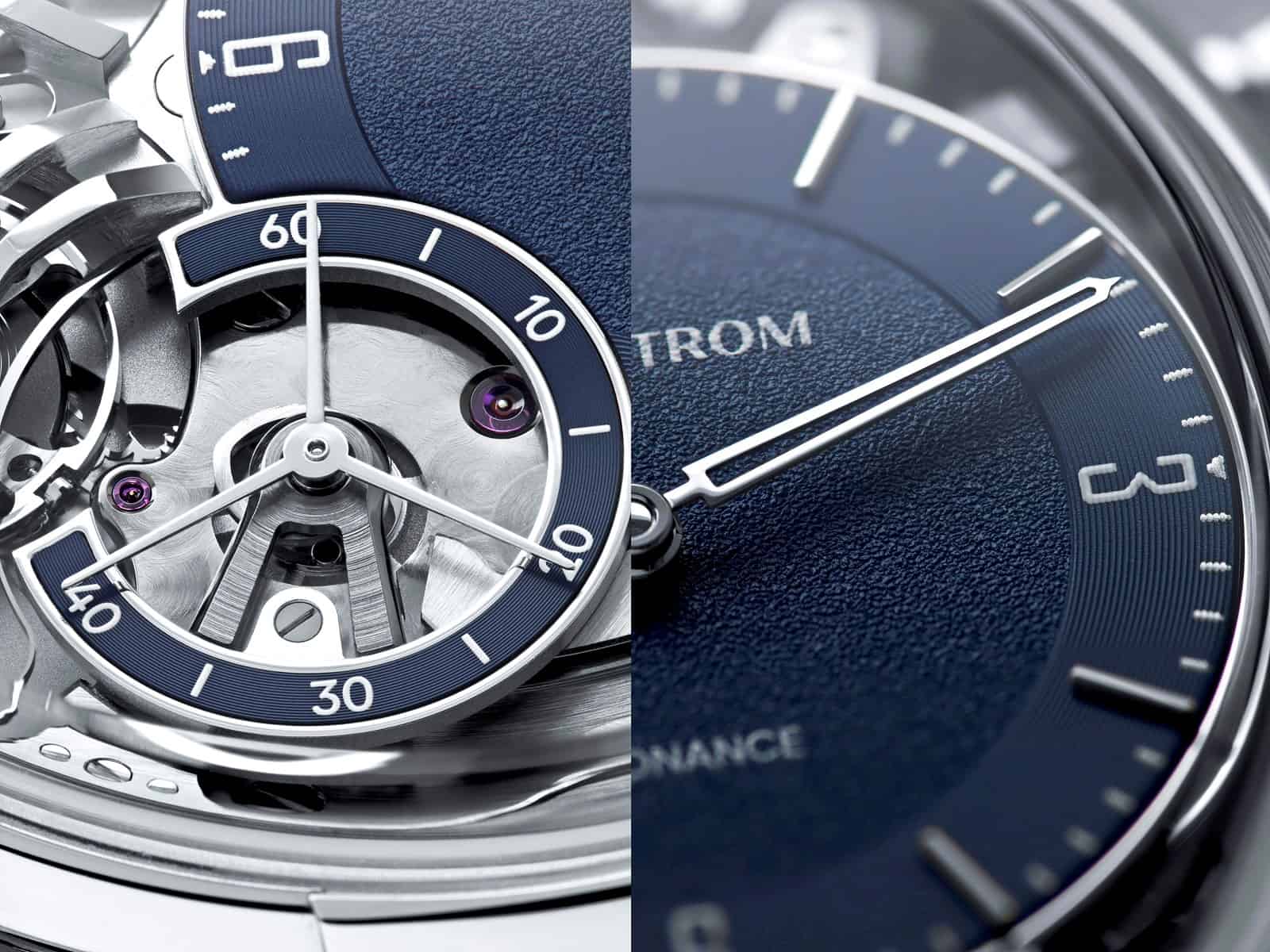 Die Detailaufnahmen zeigen die hochwertige Finissierung der Armin Strom Uhr
