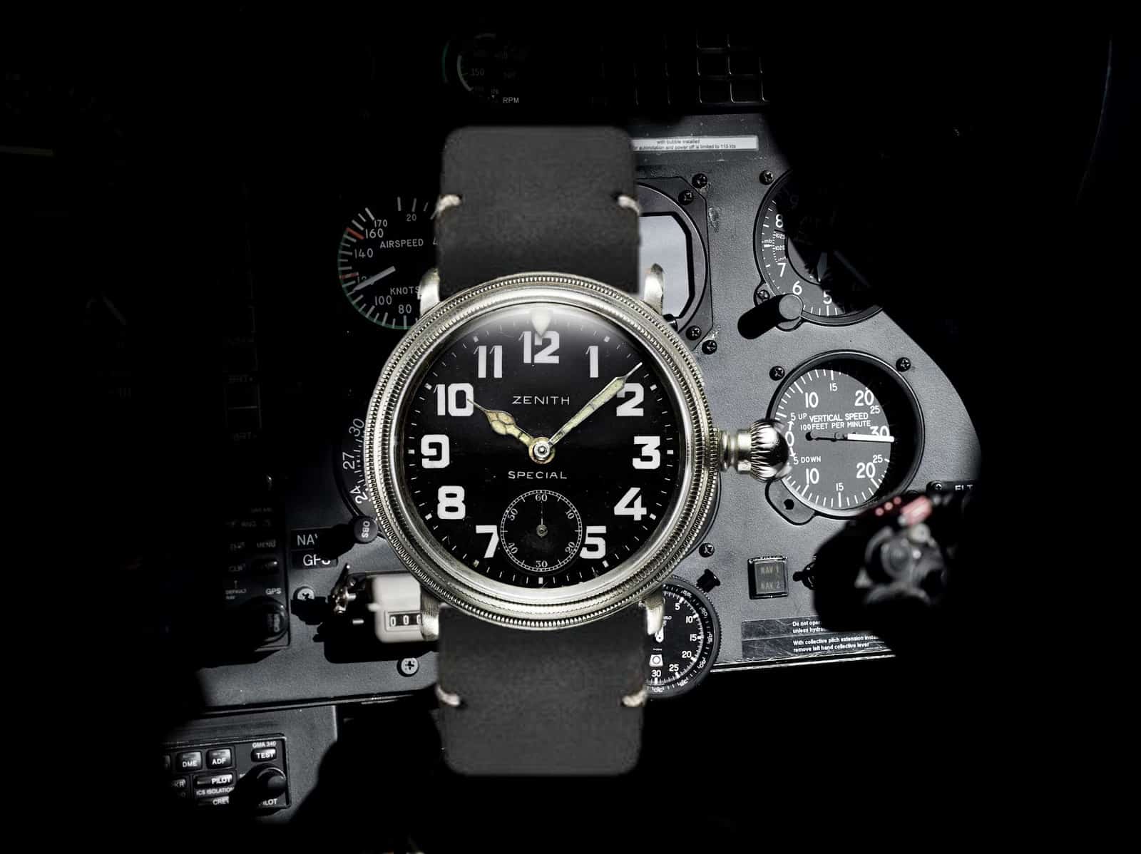 Historische Zenith Special Military Piloten Uhr