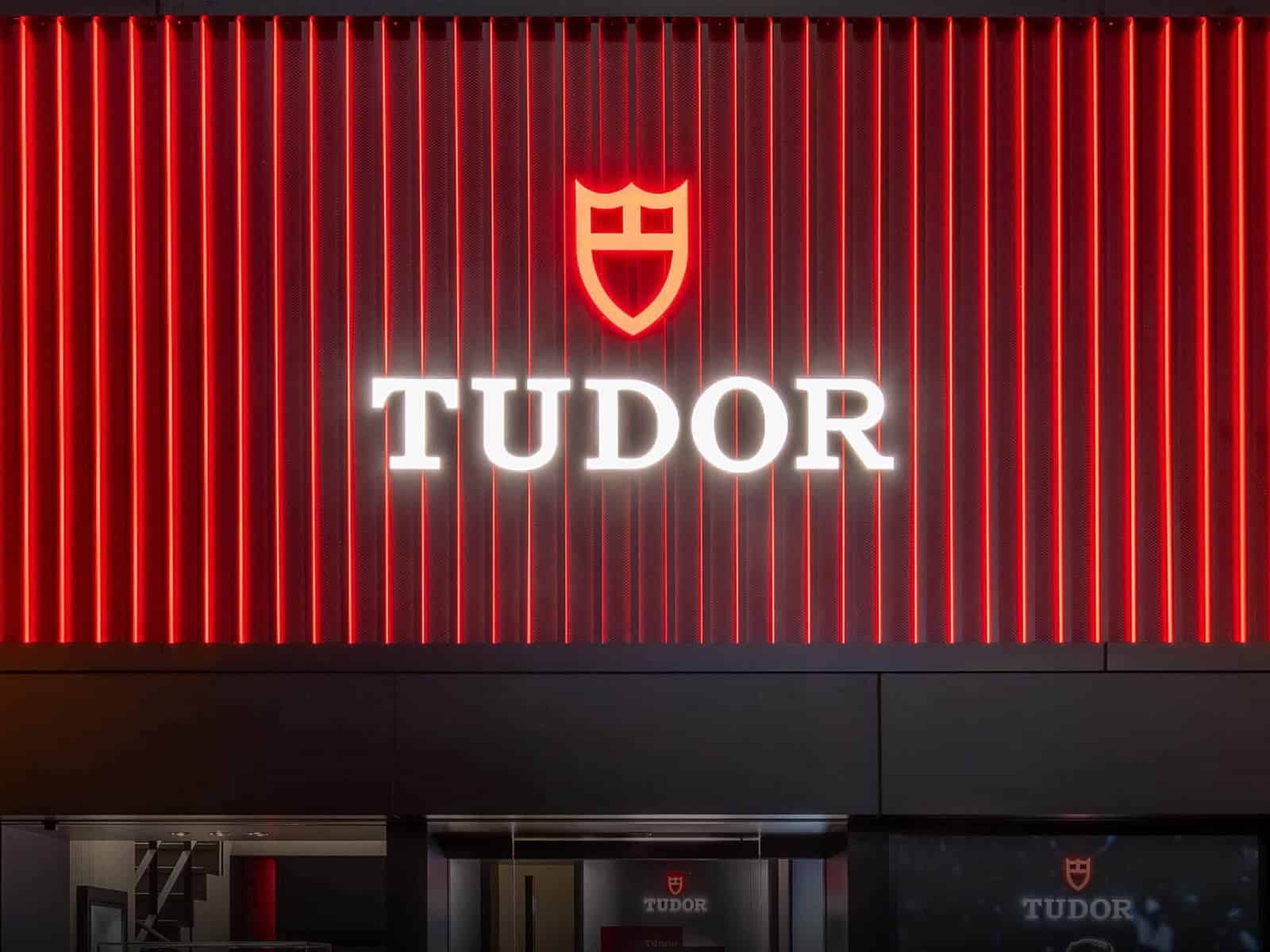 Tudor Brandlogo und Shop
