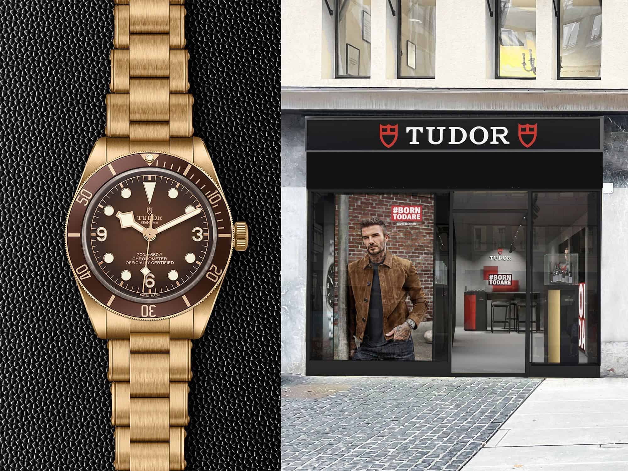 Tudor Pop-up Store Geneve mit Tudor Black Bay Fifty-Eight Bronze Boutique Edition