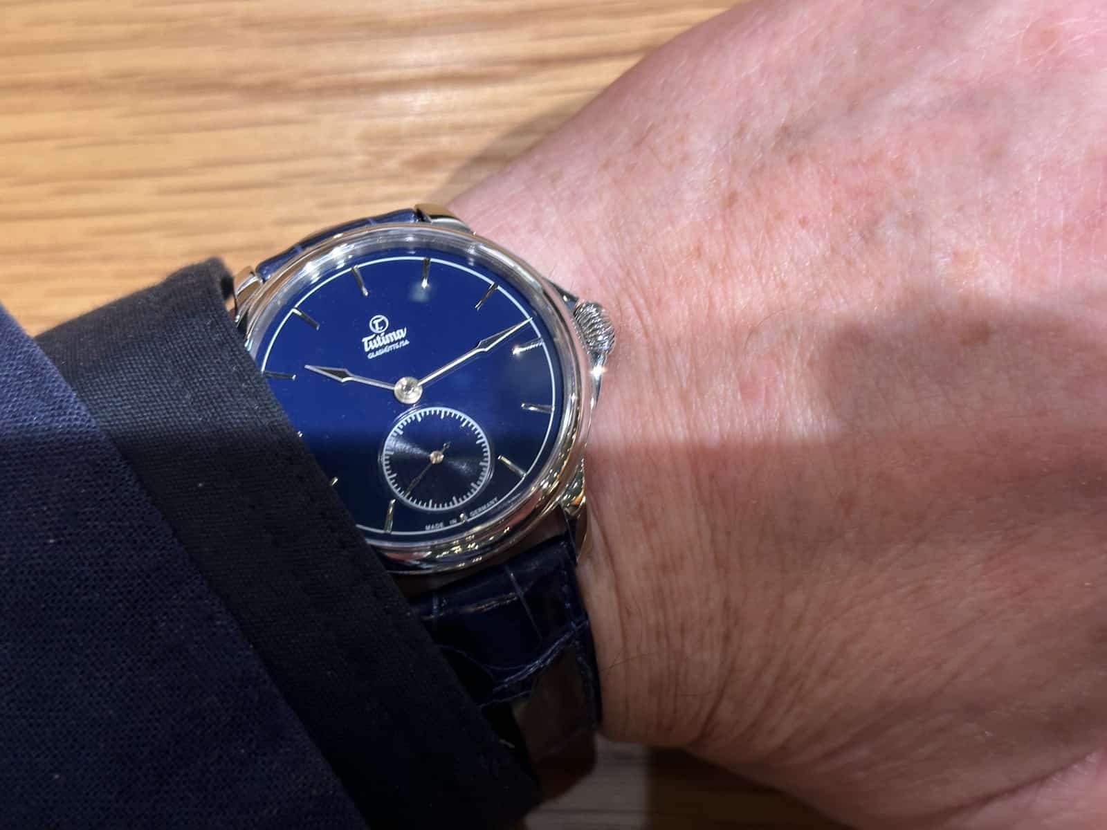 Cuvée 2019: Tutima Patria Admiral Blue Referenz 6610-01 wrist