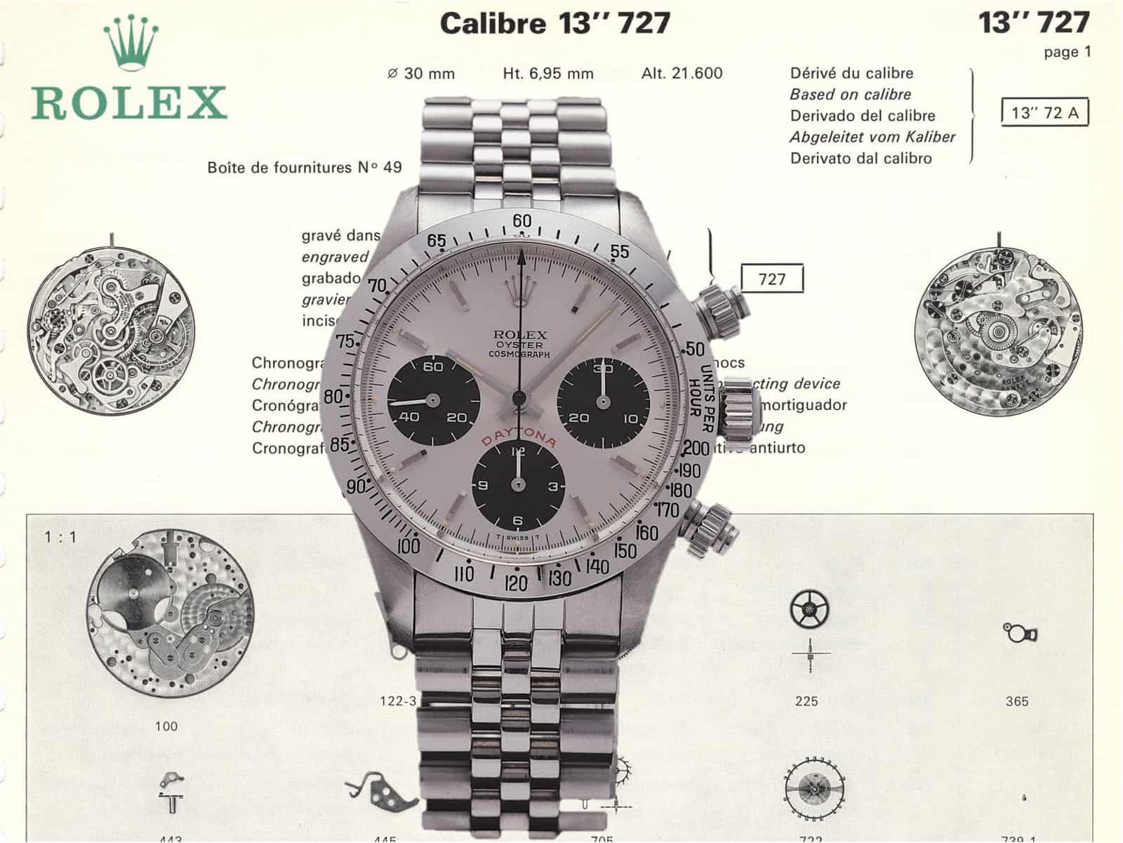 Rolex Cosmograph Daytona Referenz 6263 - Kaliber Valjoux 72B