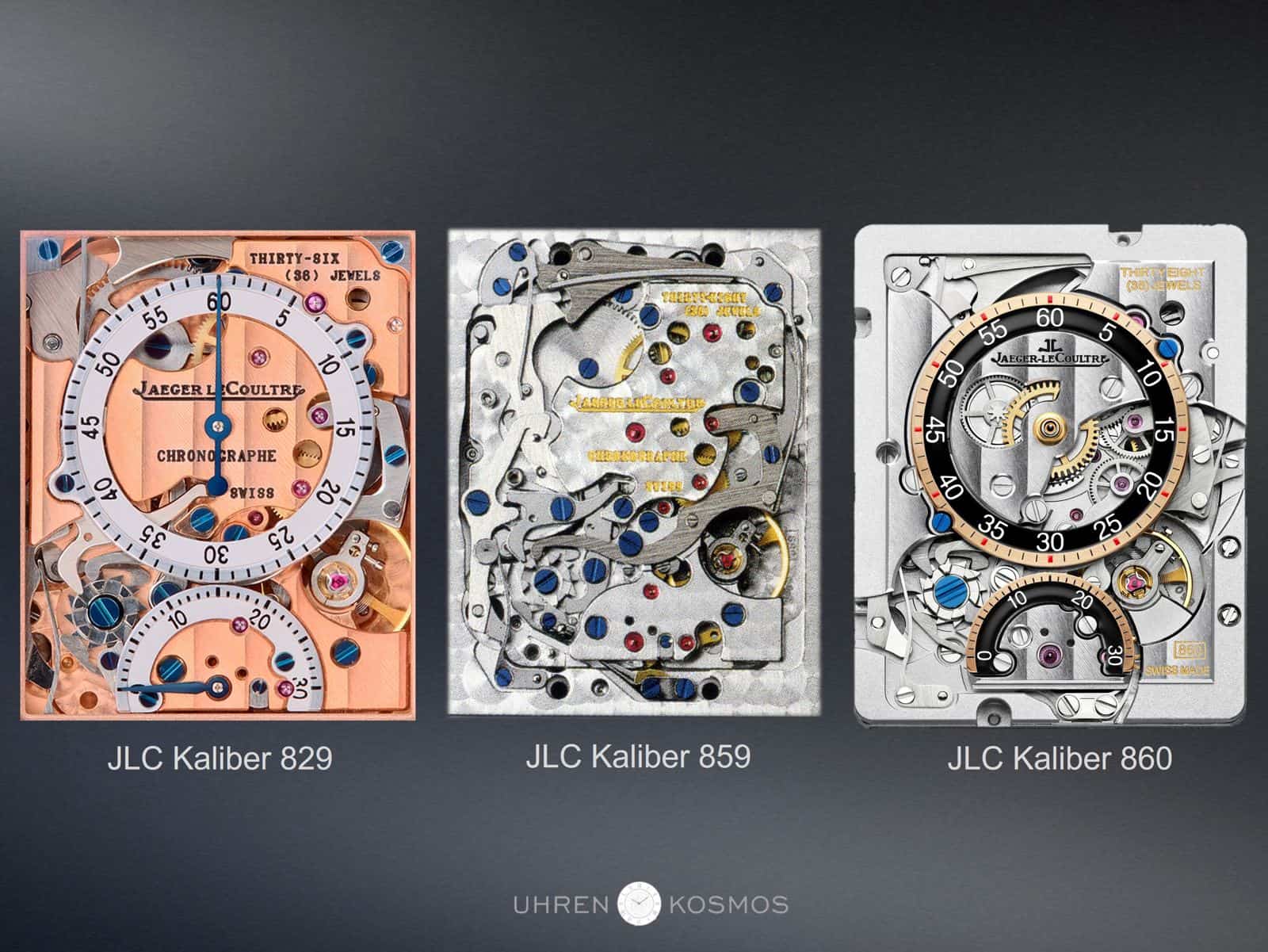 Jaeger-LeCoultre Chronographenkaliber 829, 859 und 860 