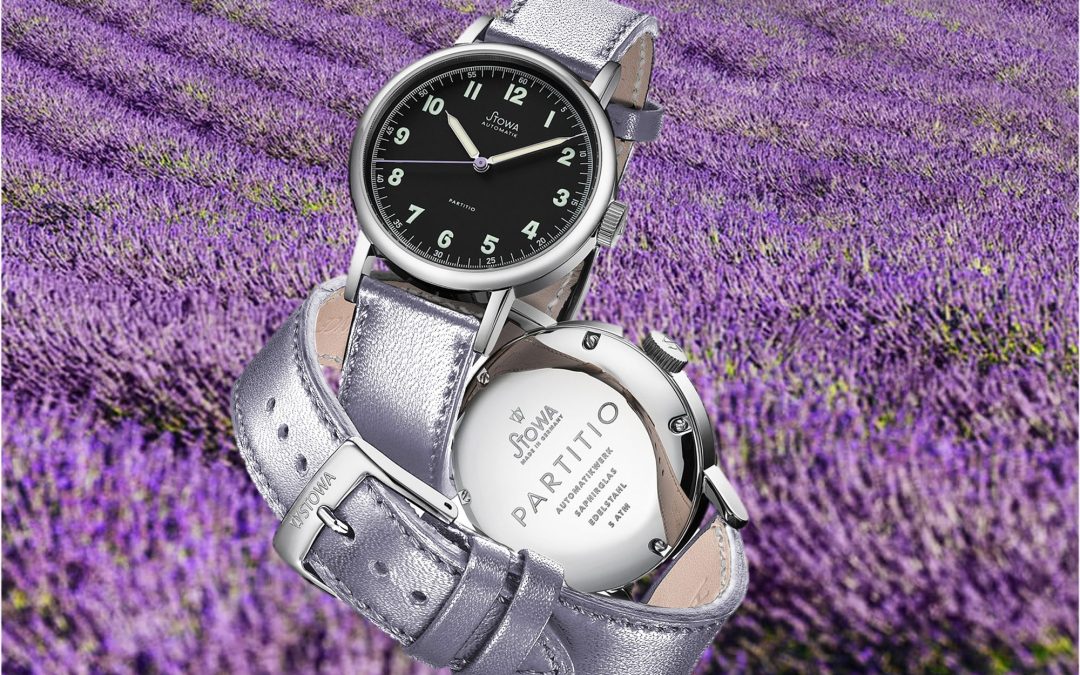 Stowa Uhr mit Lavendelzeiger Stowa Partitio Lavender: Eine Trendfarbe von beruhigender Wirkung