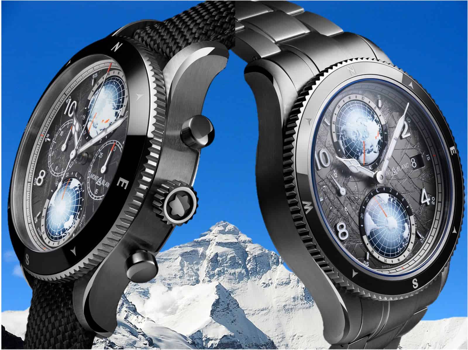 Montblanc 1858 0 Oxygen The 8000 Geosphere Chronograph and Geosphere 