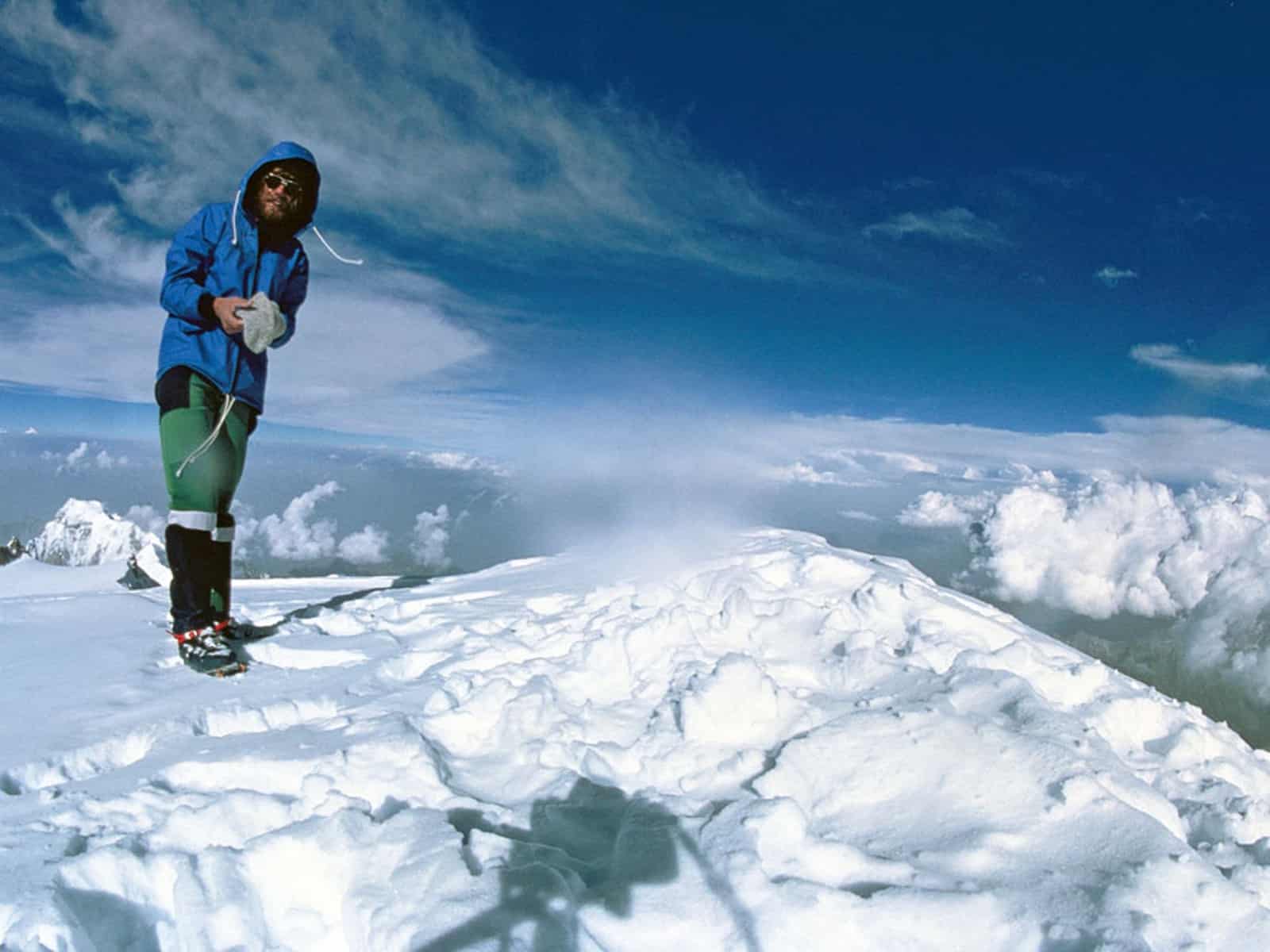 Reinhard Messner am Nanga Parbat Gipfel 1978