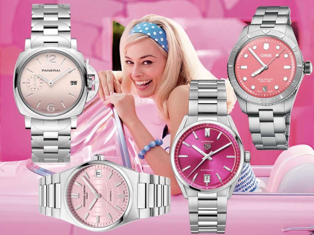 Barbie Style Uhren mit rosa Zifferblatt