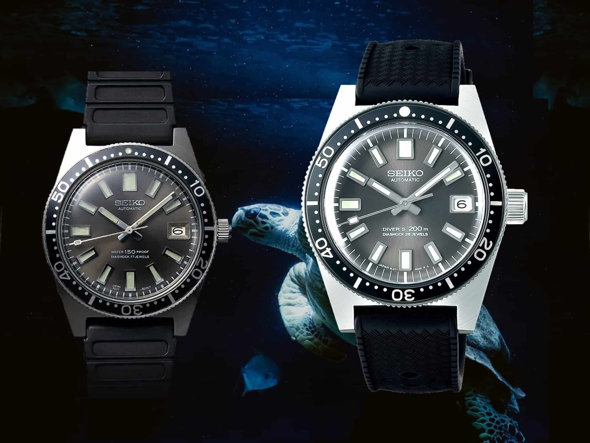 Seiko Diver's von 1965 und Seiko Prospex 1965 Diver's Re-Creation von 2023