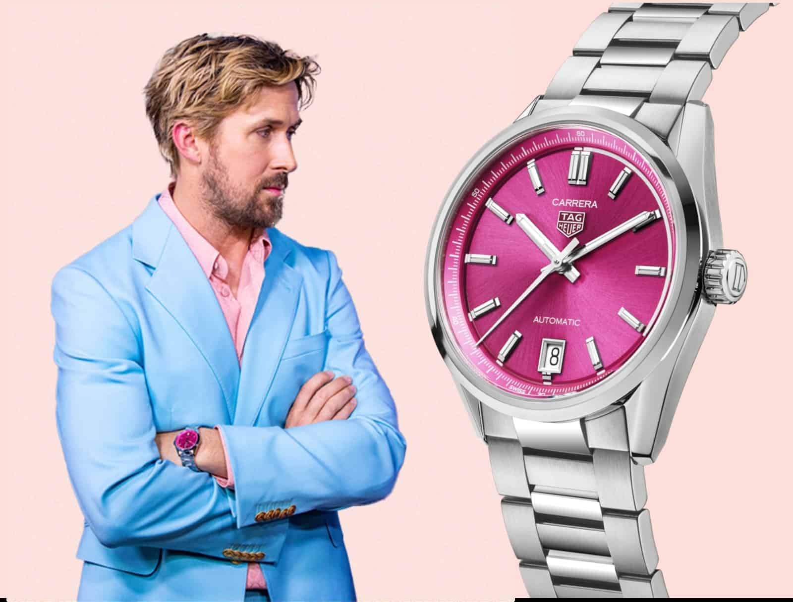 TAG Heuer Carrera Pink 36 mm mit Ryan Gosling