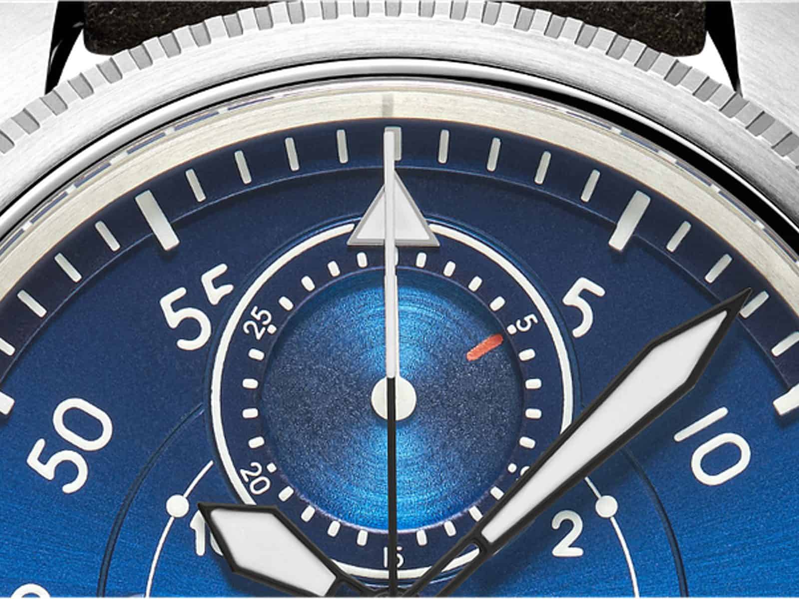 Watch Angels Design Type B-Uhr Chronograph -Detail Zähler