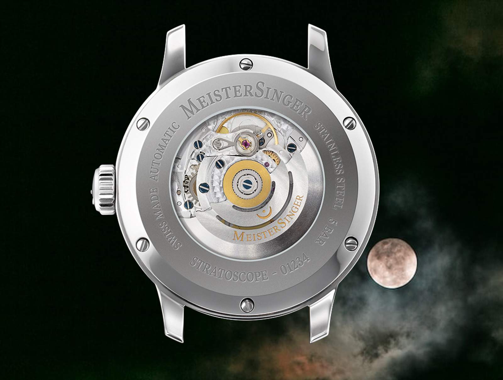 MeisterSinger Sellita SW220-01 mit Mondphase