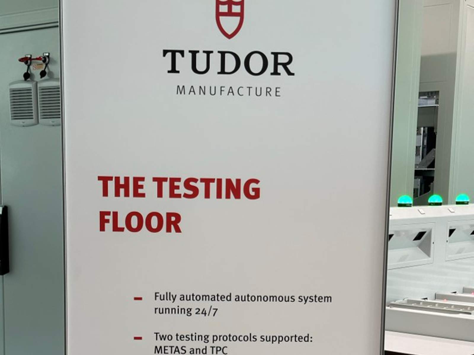 Test-Etage der Tudor-Manufaktur Le Locle
