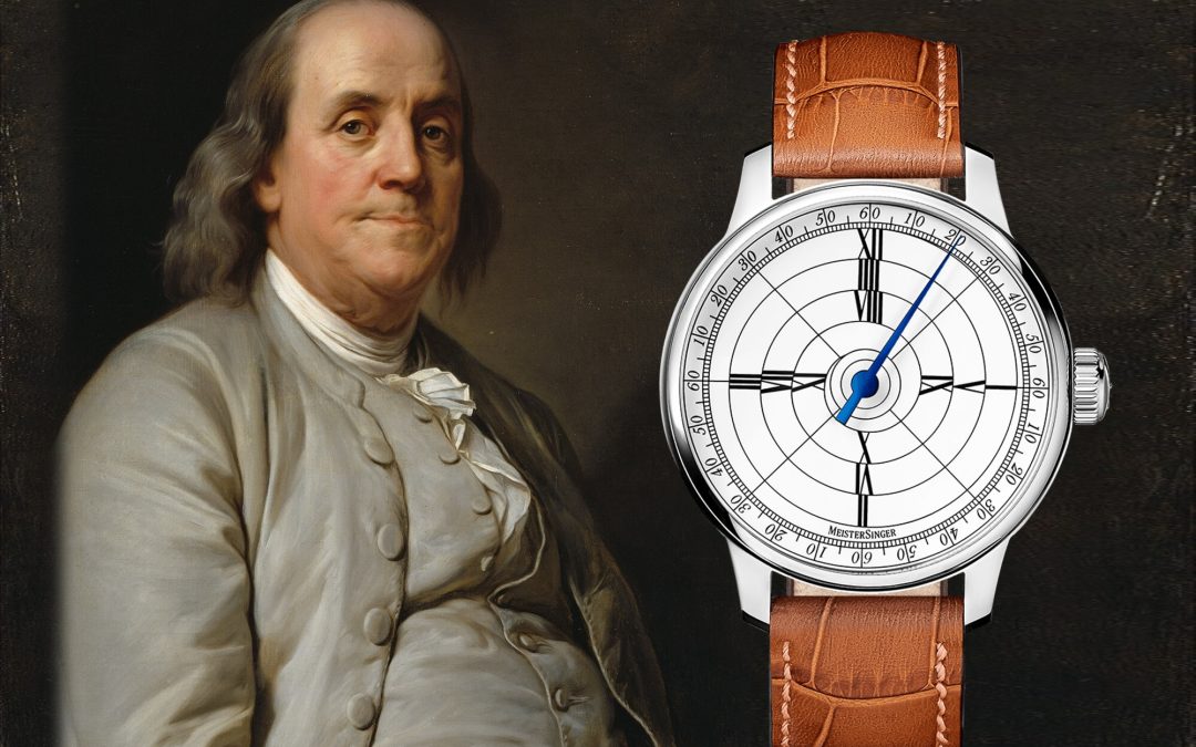 MeisterSinger 4-Stunden-UhrMeisterSinger Benjamin Franklin USA Edition: Auf die Minute genau, wenn man mitdenkt