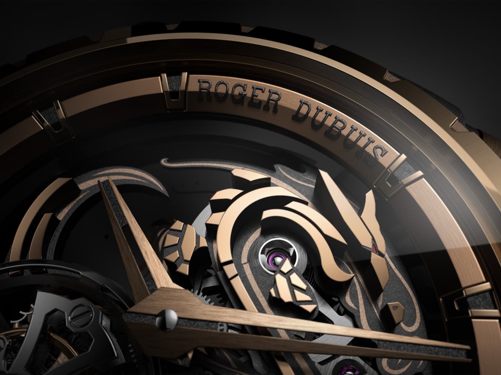 Roger Dubuis Excalibur Dragon Monotourbillon Detailansicht