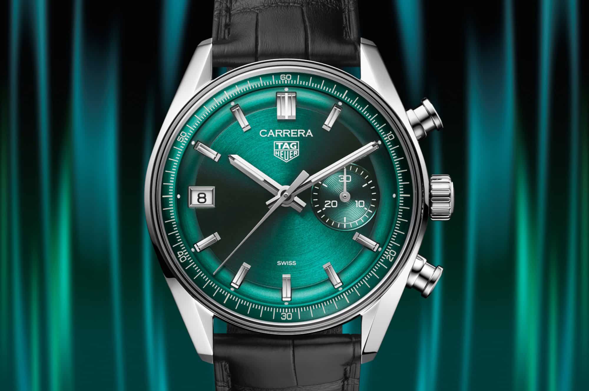 TAG Heuer Carrera Chronograph Dato Glassbox Green von 2024