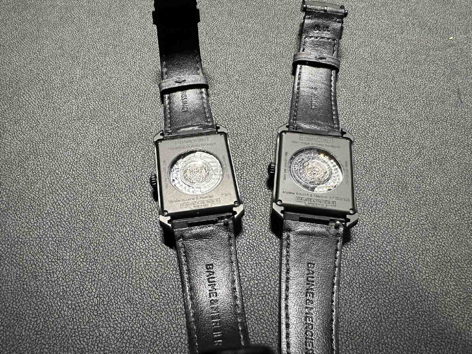 Baume & Mercier Hampton Pierre Soulages Versionen 1 und 2 Rückseite (C) Uhrenkosmos