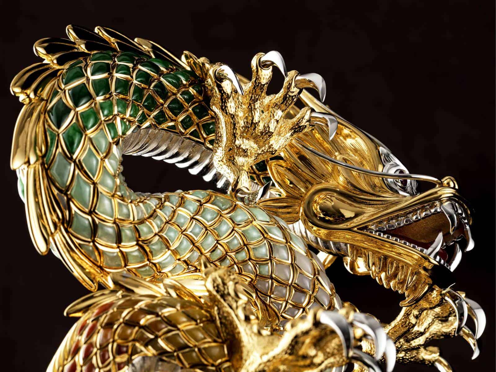 Parmigiani Fleurier Tempus Fugit Dragon Detail Drache