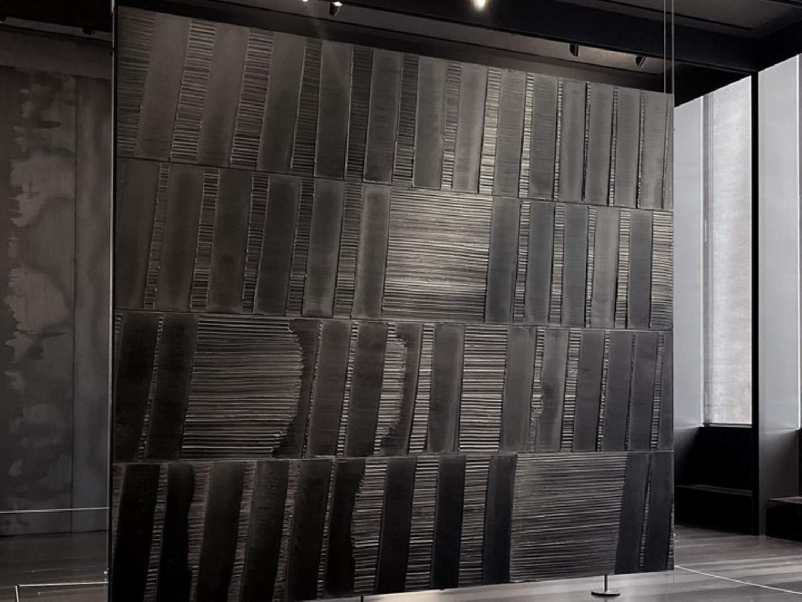 Pierre Soulages Painting Polyptyque I