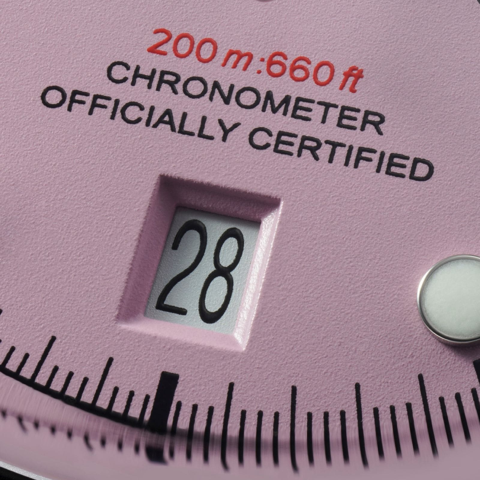 Tudor Black Bay Chrono Pink Zifferblatt Detail Chronometer