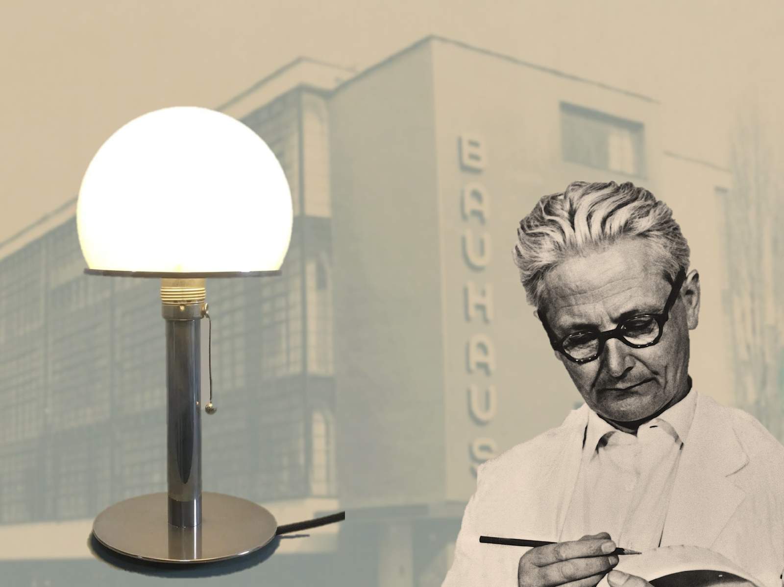Bauhaus-Klassiker: Wilhelm Wagenfeld Tischlampe WA24 