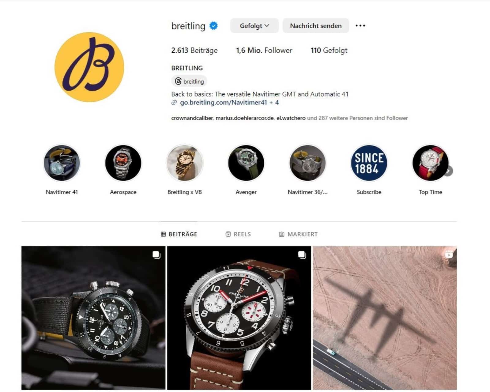 Breitling Instagram Community