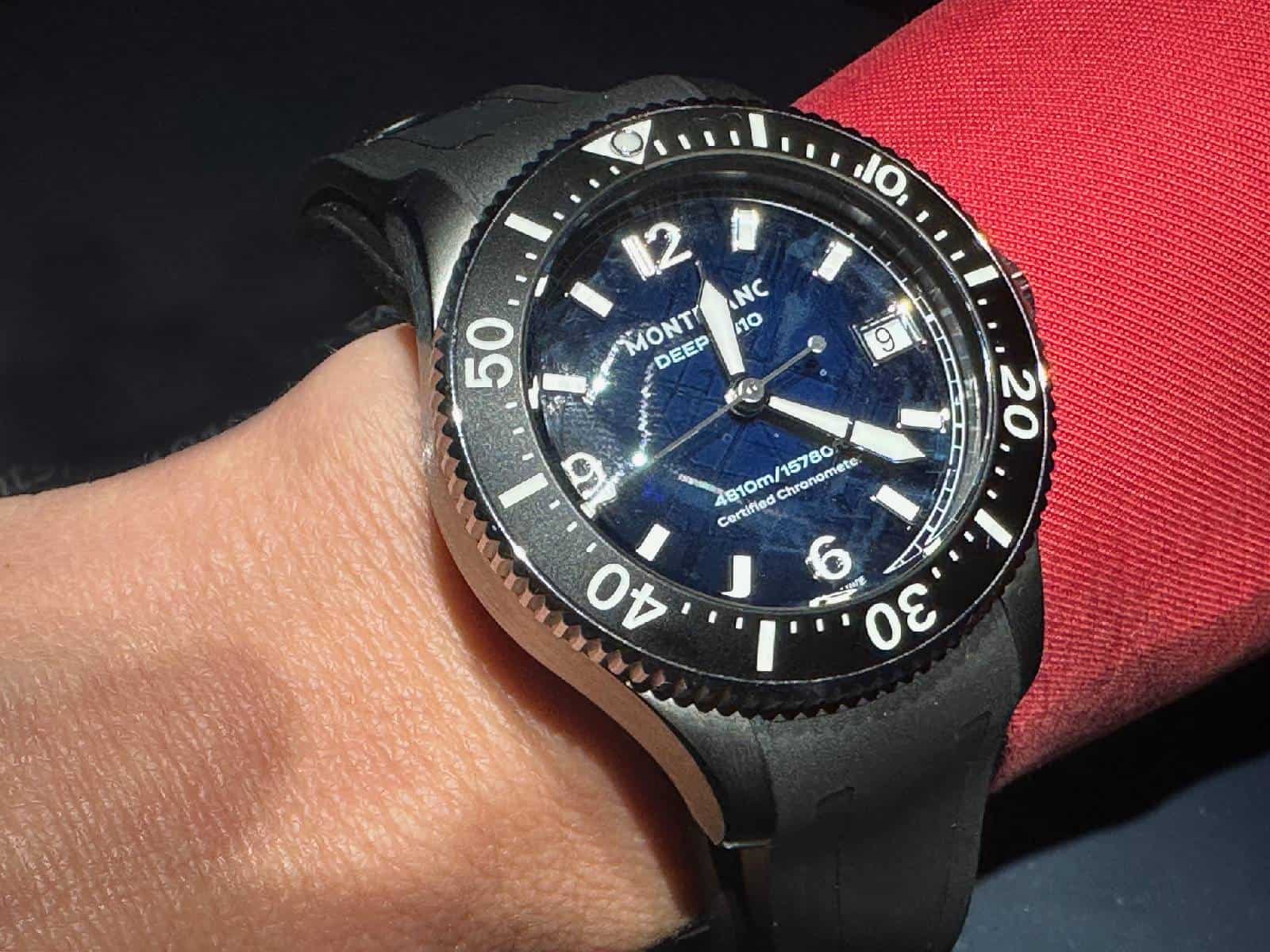 Montblanc Iced Sea 0 Oxygen Deep 4810 wrist