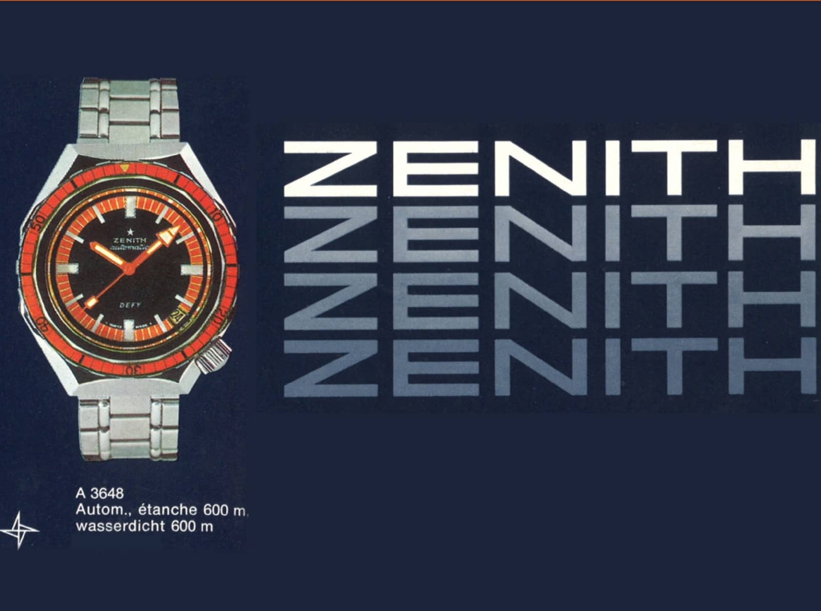 Zenith Defy A3648 Taucheruhr Werbung 4c