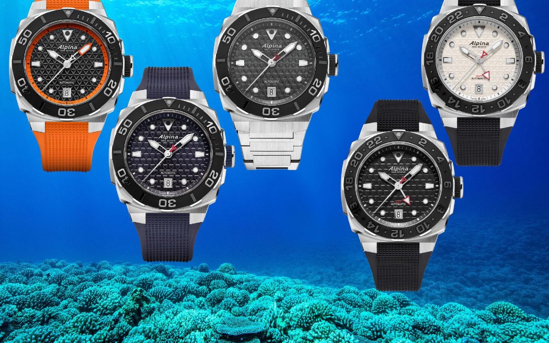 Fünf Extrem-Taucher Alpina Seastrong Diver Extreme Automatic