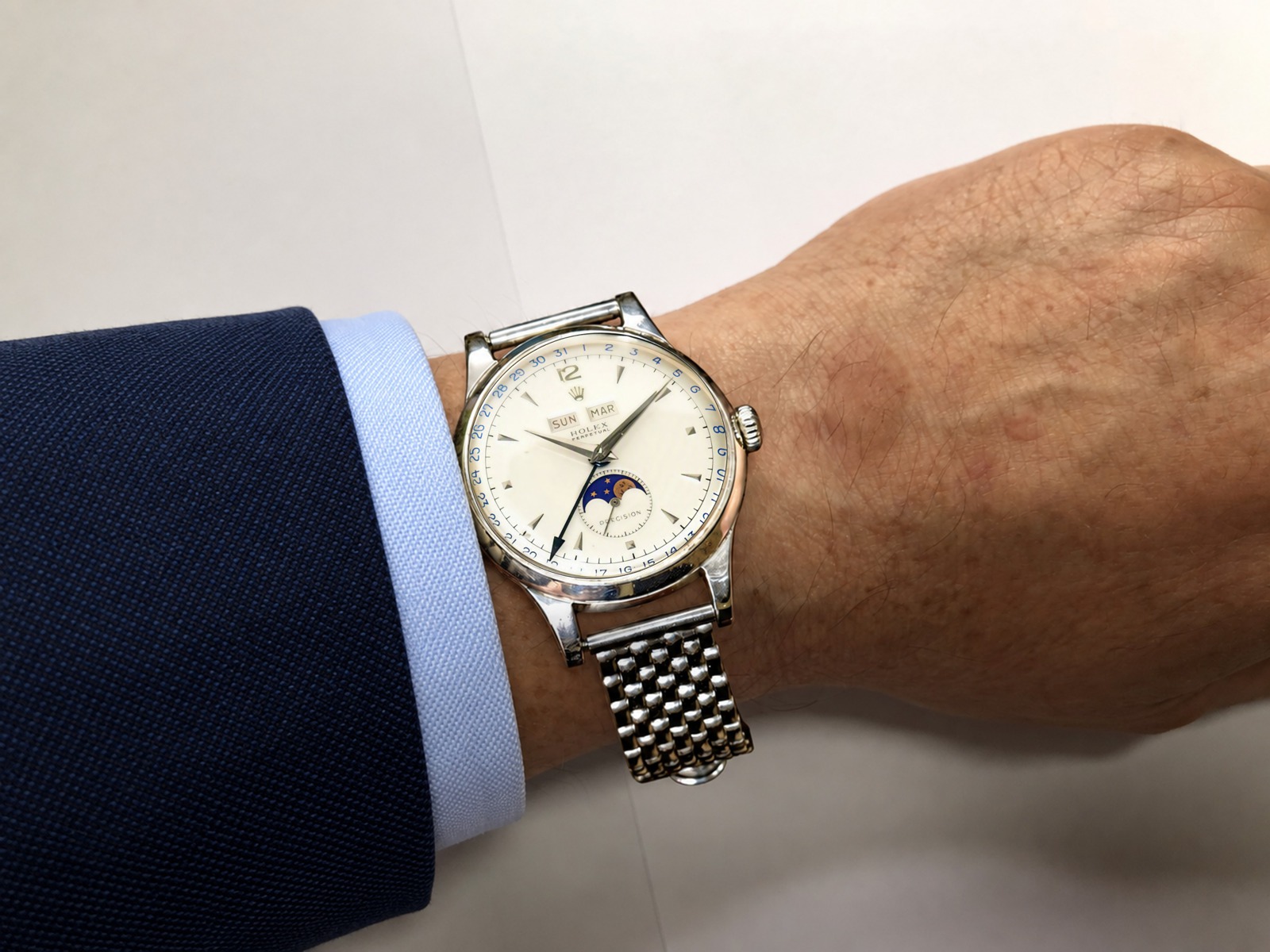 Rolex Perpetual Padellone Vintage Ref 8171 wrist GLB